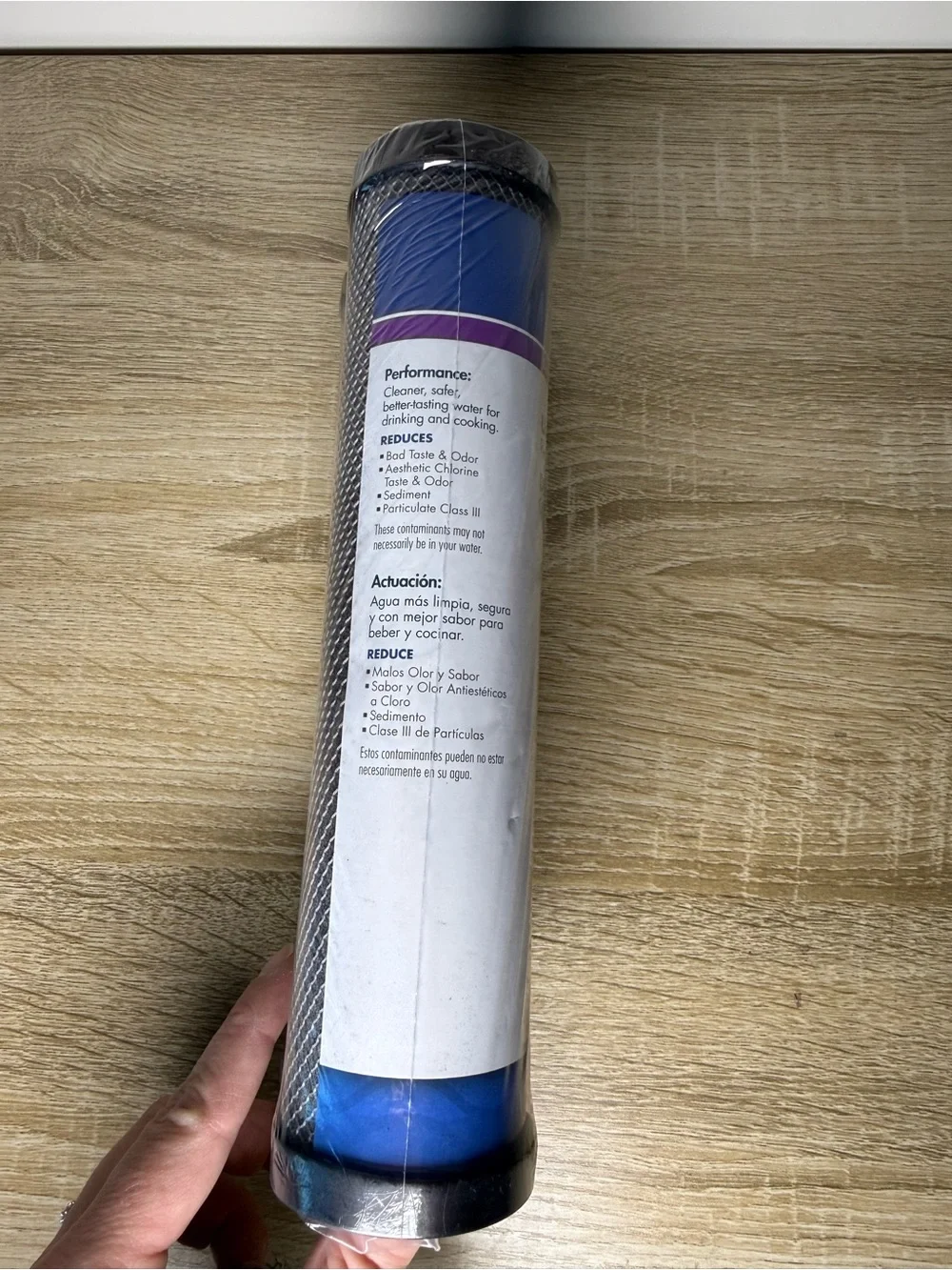 Under Sink Replacement Water Filter Cartridge - Blue (2 Pack)